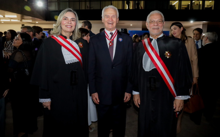A cerimônia ocorreu no edifício-sede do TST (Foto: Paulo Negreiros)