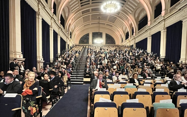 O auditório da Estação Motiva Cultural, parte do complexo da Sala São Paulo, ficou cheio (Imagem: Joana Santana)