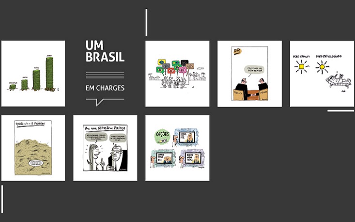 Charges do UM BRASIL estão no Salão Internacional de Humor de Piracicaba