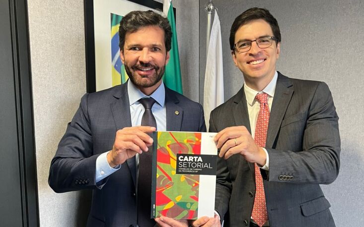 Deputado Marcelo Álvaro Antônio e Guilherme Dietze