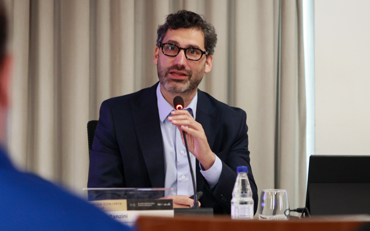 Fabrizio Panzini, diretor de Pol&iacute;ticas P&uacute;blicas e Rela&ccedil;&otilde;es Governamentais da Amcham Brasil. (Foto: Edilson Dias/FecomercioSP)