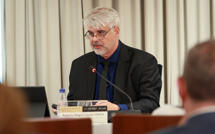 Advogado tributarista e despachante aduaneiro Roberto Magno Franzin Vieira, do escrit&oacute;rio Souto Correa Advogados. (Foto: Edilson Dias/FecomercioSP)