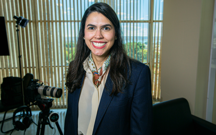 Lilian Cintra de Melo, secretária de Direitos Digitais do Ministério da Justiça e Segurança Pública do governo federal fala com o Canal UM BRASIL