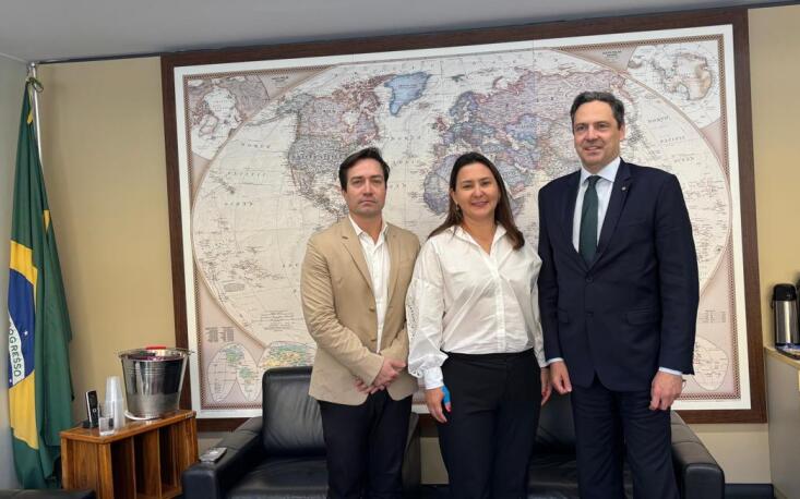 Deputado Luiz Philippe de Orleans e Bragança recebe os representantes da FecomercioSP