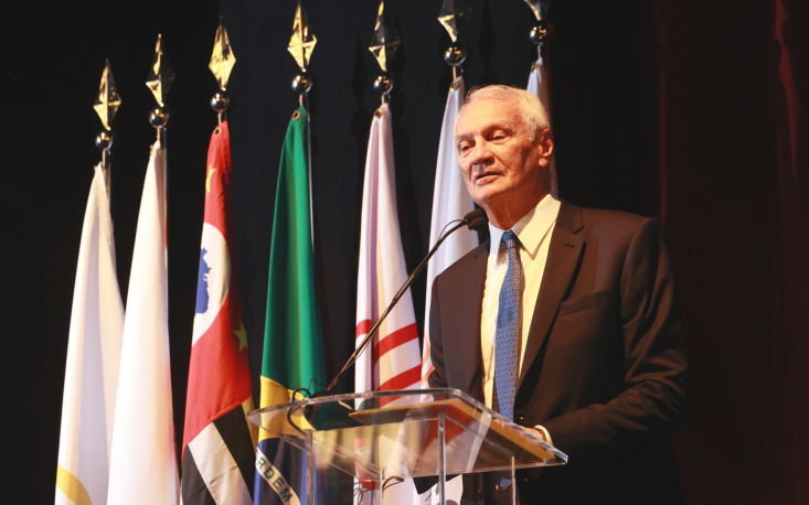 6a3befb7199ad-ed_0313 Ivo Dall’Acqua Junior, presidente da FecomercioSP, discursa durante a cerimônia de posse, realizada no Sesc 14 Bis, na capital paulista, na quarta-feira (24 de junho). Foto: Edilson Dias